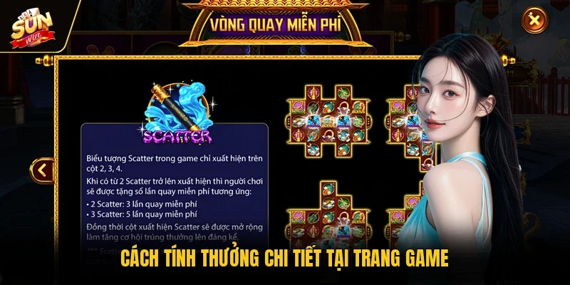 Cách tính thưởng chi tiết tại trang game